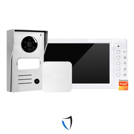 Videocitofono Wifi Mono Familiare 2 Fili Schermo 7" + IP Box